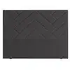 Image de Tete de lit alira gris fume finition en relief 160x120x9 cm 8177376