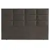 Image de Tete de lit rembourree en tissu marron graphea 180x120x12 cm 8177953