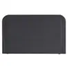 Image de Tete de lit rembourree orea grfon gris anthracite 160x110 cm bordure noire 8176728