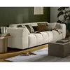 Image de Ray - canapé droit 3 places en tissu texturé - Beige