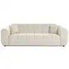 Image de Ray - canapé droit 3 places en tissu texturé - lisa design - beige RAY