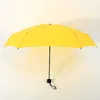 Image de Mini-Parapluie pliable - SHOP-STORY - Jaune - Ultra-compact - Ouverture manuelle - 87 cm diamètre