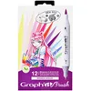 Image de Set 12 Marqueurs Graph'it Brush & Extra Fine - Manga Shojo
