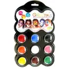 Image de Palette de maquillage à leau GRIMTOUT Carnaval - Enfant - 9 couleurs assorties