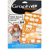 Image de Gabarit de traçage - GraphIt - Modèle A - Format A4 - 25 bulles variées - Mixte