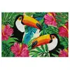 Image de Tapis Coloris Assortis Rectangulaire, L.40 X L.60 Cm Toucans