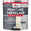 Image de Peinture Carrelage cuisine Salle de bain: ARCAPOXY CARRELAGE - 2.5 kg (jusquà 25 m² en 2 couches) Noir foncé RAL 9005