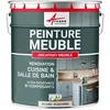 Image de Peinture Meuble Cuisine Salle de Bain 2.5 kg (jusquà 30 m² en 2 couches) Blanc Crème - RAL 9001