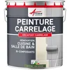 Image de Peinture Carrelage cuisine Salle de bain: ARCAPOXY CARRELAGE - 2.5 kg (jusquà 25 m² en 2 couches) Vert Réséda - RAL 6011