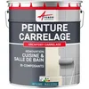Image de Peinture Carrelage cuisine Salle de bain: ARCAPOXY CARRELAGE - 2.5 kg (jusquà 25 m² en 2 couches) Bleu Deau - RAL 5021