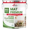 Image de Peinture Biosourcée pour salon chambre et pièces à vivre - Mate - 10 L (+ ou - 120m² par couche) Blanc Perlé - RAL 1013