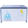 Image de Coffre À Jouets En Bois Thème Espace Et Fusées