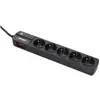 Image de Infosec S5 Black Line Ii Noir 5 Sortie(s) Ca 250 V 1,5 M