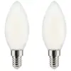 Image de Ampoule Led Filament Xxcell Flamme Dépolie - E14 Équivalent 40w X2