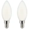 Image de Ampoule LED Filament XXCELL Flamme Dépolie - E14 équivalent 40W x2