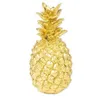 Image de Objet décoratif - NO NAME - Ananas en résine doré - 18 cm - Blanc