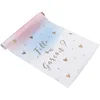 Image de Artifetes - Chemin De Table En Tissu Fille Ou Garçon Rose Bleu Et Or 28 Cm X 5 M - Blue