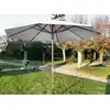 Image de Parasol Droit En Bois - Diamètre 300 Cm - Toile Couleur Écrue
