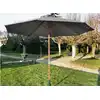 Image de Parasol Droit En Bois - Diamètre 300 Cm - Toile Couleur Grise
