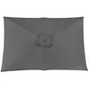 Image de Toile Parasol Mat Droit 3x2 par 6 Polyester 200gr SD - Gris