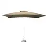 Image de Parasol Droit - 300 X 200 Cm - Aluminium - Toile Taupe