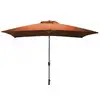 Image de Parasol Droit - 300 X 200 Cm - Aluminium - Toile Paprika