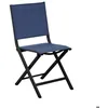 Image de Chaise de jardin - ALIZÉ - Thema - Aluminium epoxy - Pliante - Bleu graphite