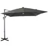 Image de Parasol Déporté Inclinable Nh 2,7 X 2,7m - Gris/gris - Avec Led - Manivelle Grade 6
