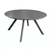 Image de Table De Jardin Ronde Seven En Aluminium - Graphite 150 Cm