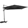 Image de Parasol déporté PROLOISIRS - Heat Bois Flotte/Gris - 300x300cm - Aluminium - Manuel