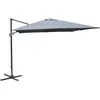 Image de Parasol - Proloisirs - Déporté alu / acier 3x3 - Gris - 8 inclinaisons - Manivelle - Housse + pied inclus