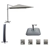 Image de Set D'ombrage Complet (1 Parasol Déporté Nh 3x3 + 1 Housse + 1 Lestage) - Taupe
