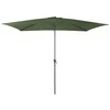 Image de Parasol De Jardin Droit Inclinable Manivelle 3 X 2 M En Aluminium Et Acier - Kaki