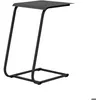 Image de Table basse de jardin Violette II en acier 35 x 52 x 48 cm - graphite