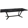 Image de Table de jardin Vita graphite/magma en Aluminium 180/230/280 x100 cm - plateau Kedra
