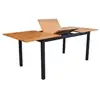 Image de Table De Jardin Balito En Aluminium/acacia Fsc - 160/220 X 90 Cm - Graphite