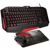 Image de Pack clavier et souris gaming - Spirit Of Gamer - Pro-K3 - Pro-M3-3200 DPI - Rétroéclairage LED - Ergonomique - Rouge