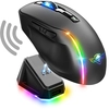 Image de Spirit Of Gamer S-em50bk Souris Gaming Droitier Rf Wireless + Bluetooth + Usb Type-c Optique 8000 Dpi