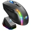Image de Souris sans fil avec socle de recharge - Noir - Gaming - ELITE-M50 - LED - Personnalisable - Boutons programmables