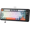 Image de SPIRIT OF GAMER Elite K30 - Clavier gaming sans fil AZERTY 75% (Tenkeyless) RGB écran LCD batterie 2000 mAh