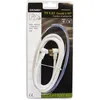 Image de Vidéo: Cordon TV Hertzien non filtré 952 mm mâle-femelle coudés 90° + adaptateur mâle-mâle - 2m