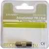 Image de Adaptateur Satellite - ERARD - CONNECT - Fiche Femelle/TV Mâle 9.52mm - Branchement TV/Satellite