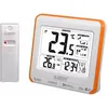 Image de Station La Crosse Technology WS6811WHI-ORA avec températures et Alertes Blanc et Orange