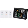Image de Station Météo - La Crosse Technology - WS6204-BLA - 3 capteurs - Noir - Intérieur/Extérieur