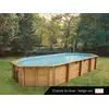 Image de Piscine Bois Océa 8,60 X 4,70 X 1,30 M - Liner Beige - Ubbink