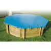 Image de Bâche dhiver et sécurité pour piscine bois UBBINK - Ø510 cm - 550g/m2 - Conforme à la norme NF P 90-308