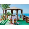 Image de Tonnelle De Jardin Avec Rideaux Evora - L. 300 X L. 300 Cm - Marron