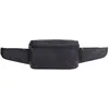 Image de Sac banane - FRANCINEL - Cuir de vachette noir - 2 compartiments - 2 poches zippées - Ceinture