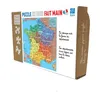 Image de Puzzle en bois Fait Main 100 pièces : Carte de France des départements aille Unique Coloris Unique