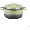 Image de LAGUIOLE CUISSON - Cocotte en fonte ronde 25cm - Masseiron Olivine